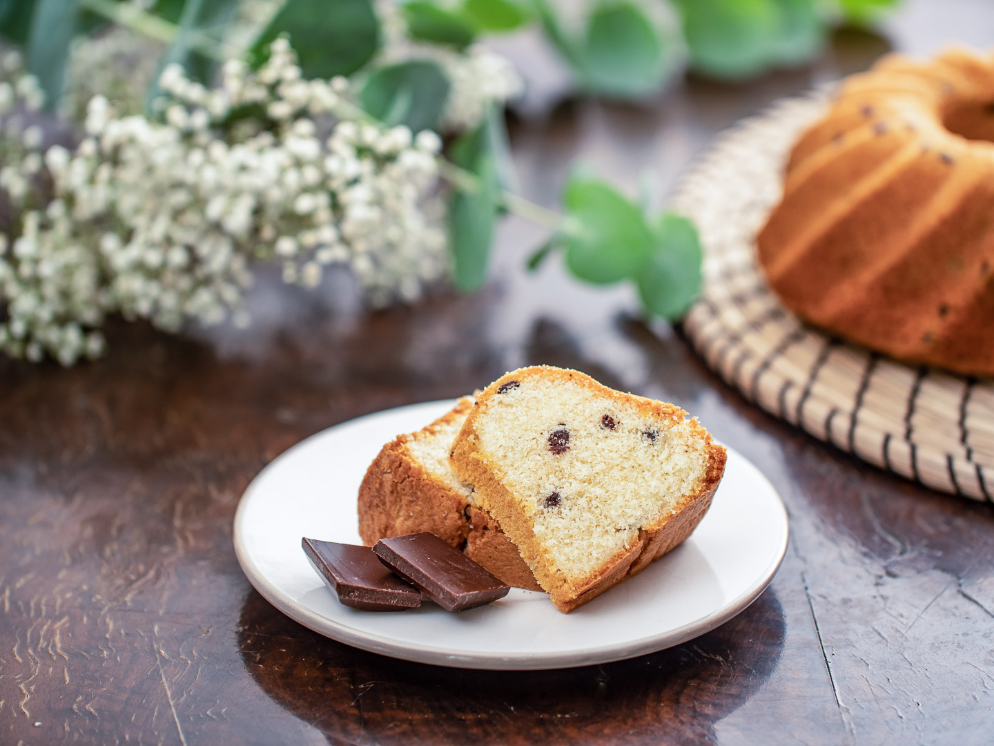 Rodonkuchen mit Schokoladenstückchen